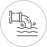 Icon depicting a sewer drain
